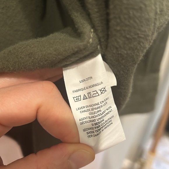 Olive Green LL Bean Flannel - Picture 3 of 6